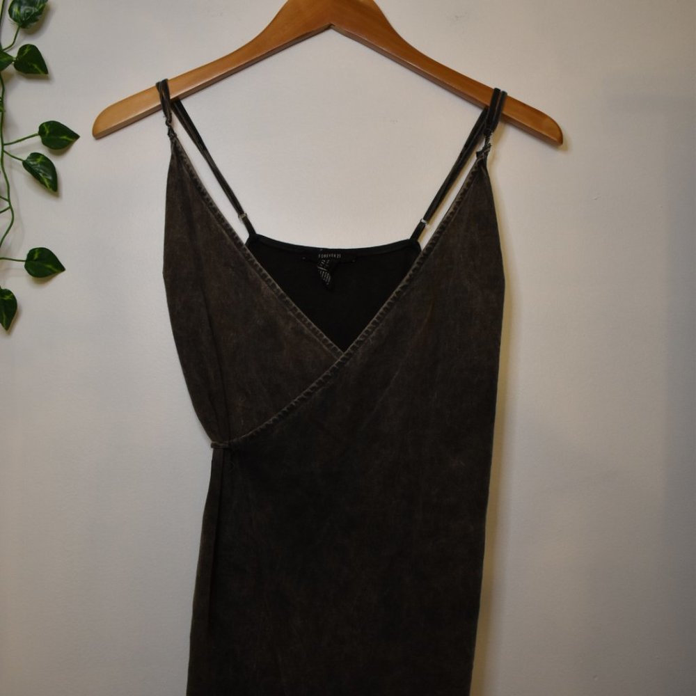 Forever21 Charcoal Wrap Dress